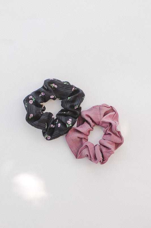 super soft french terry & non-damaging to hair scrunchie