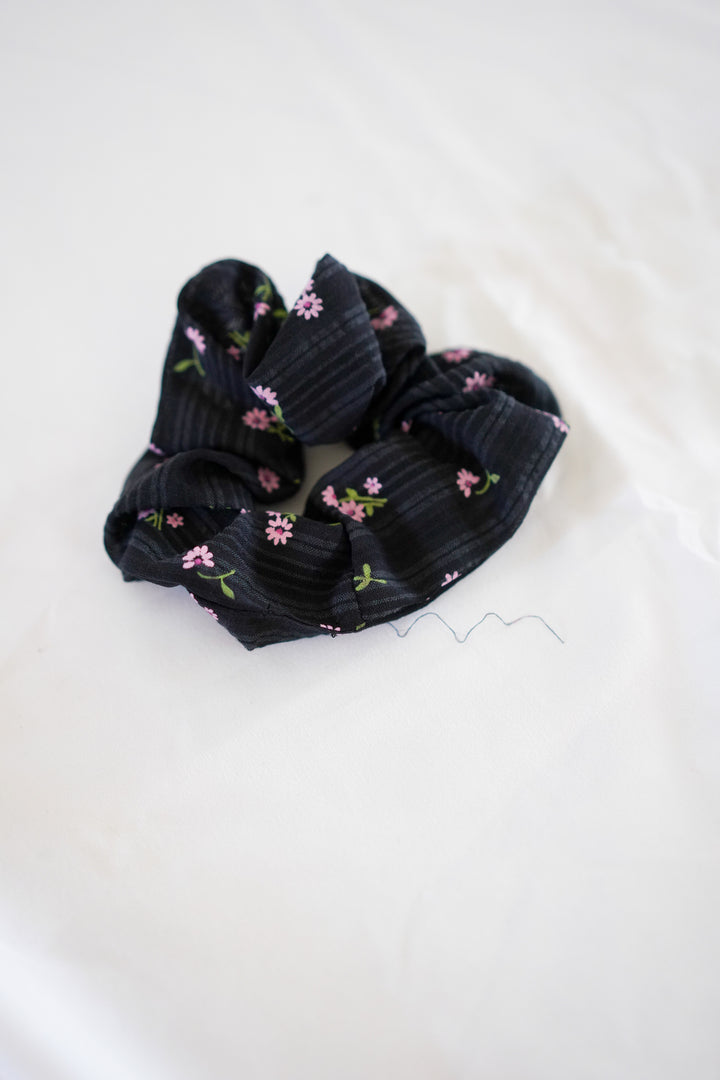 super soft french terry & non-damaging to hair scrunchie