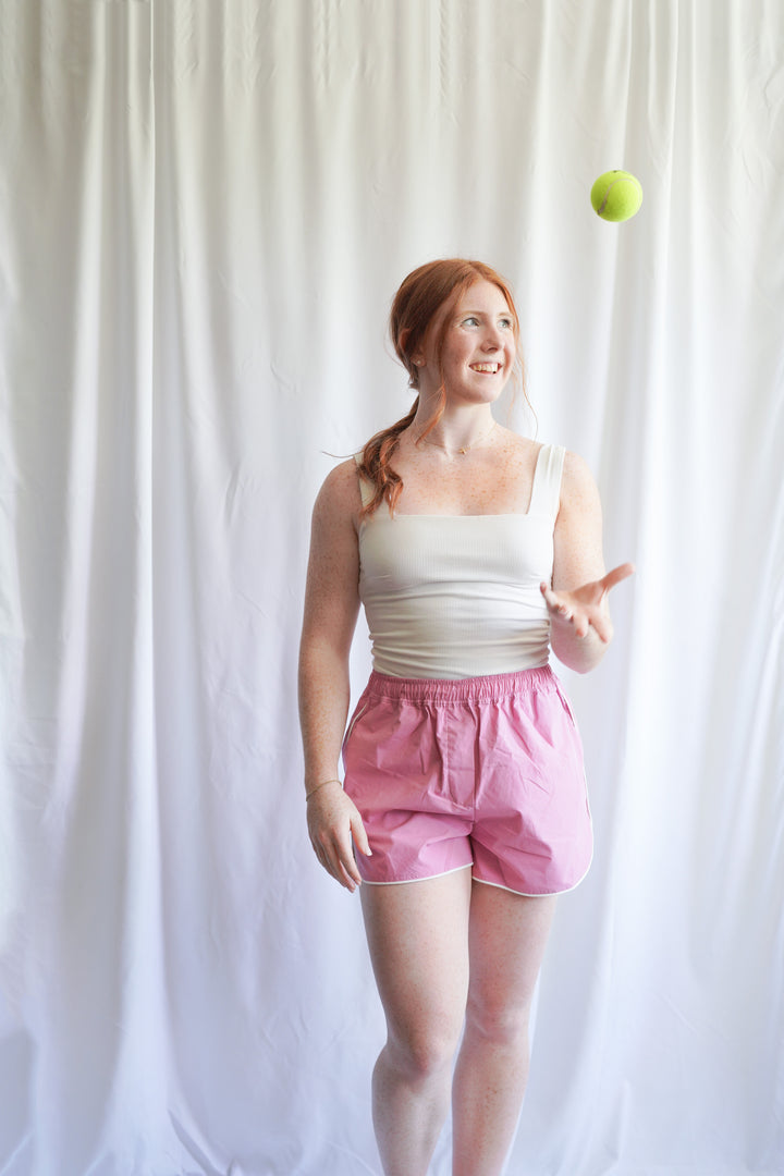 Pink Tennis Shorts