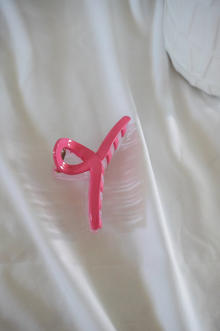 Pink claw clip