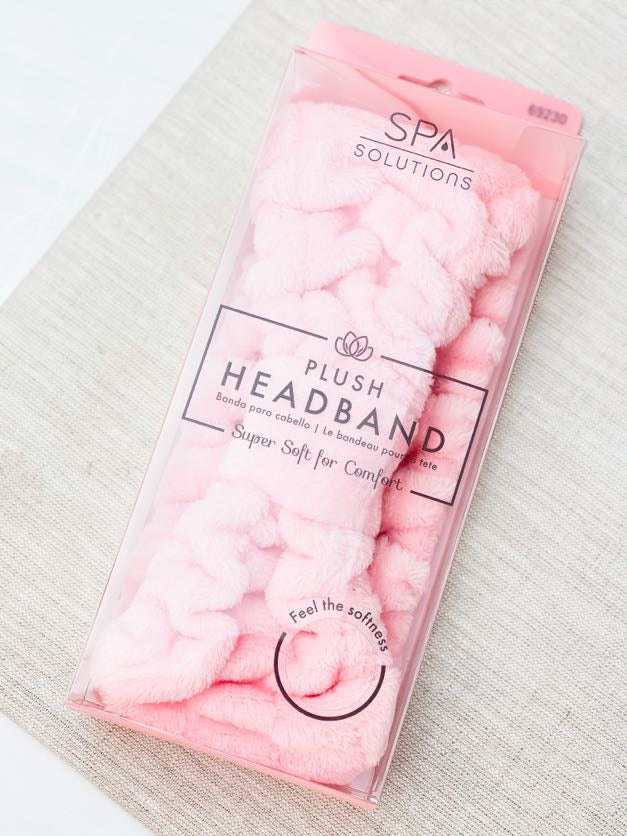 Pink Plush Beauty Headband