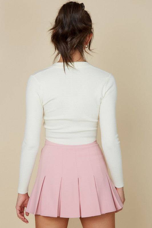 Pink Pleated Tennis Skirt - Isla Boutique