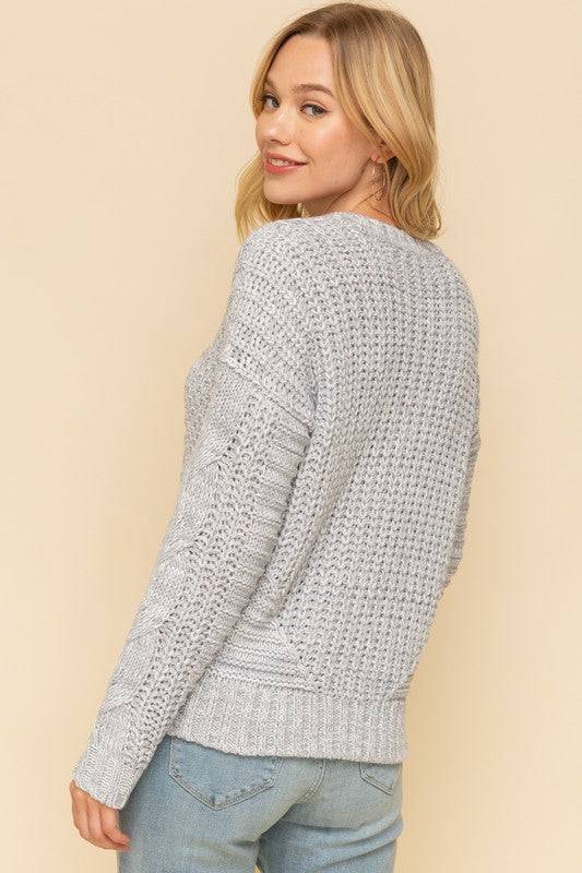 Emma Cable Knit Sweater - Isla Boutique