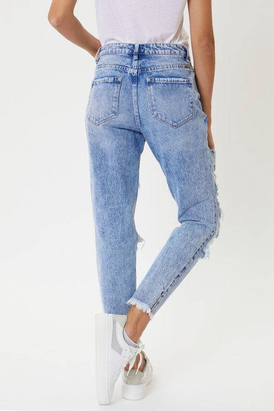 Light Wash Ripped Jeans