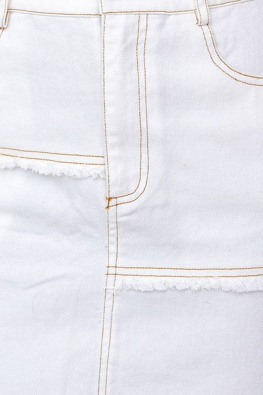 Vintage Patched Denim Skirt - Isla Boutique