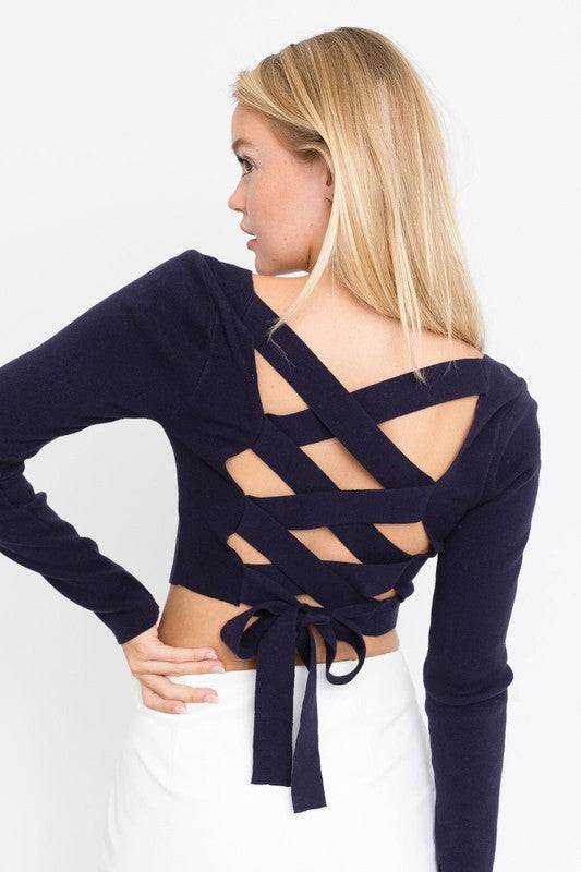 Back To Blue Strappy Top - Isla Boutique