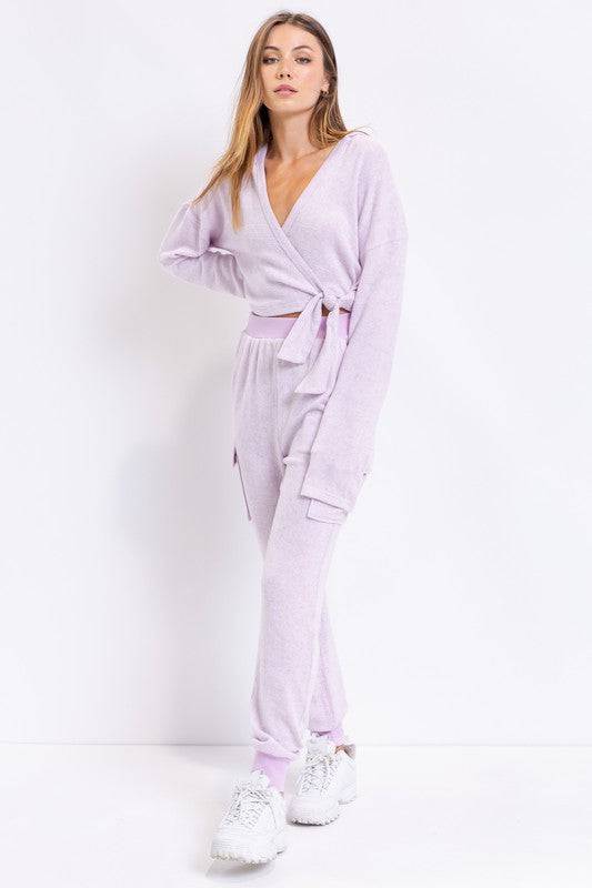 Wrapped In Lilac Hoodie - Isla Boutique