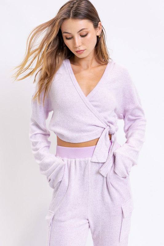 Wrapped In Lilac Hoodie - Isla Boutique