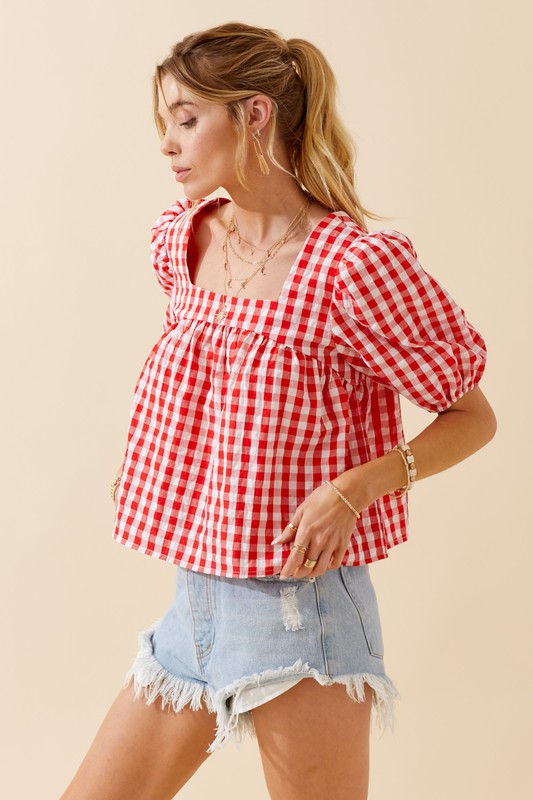 Gingham Girl Top
