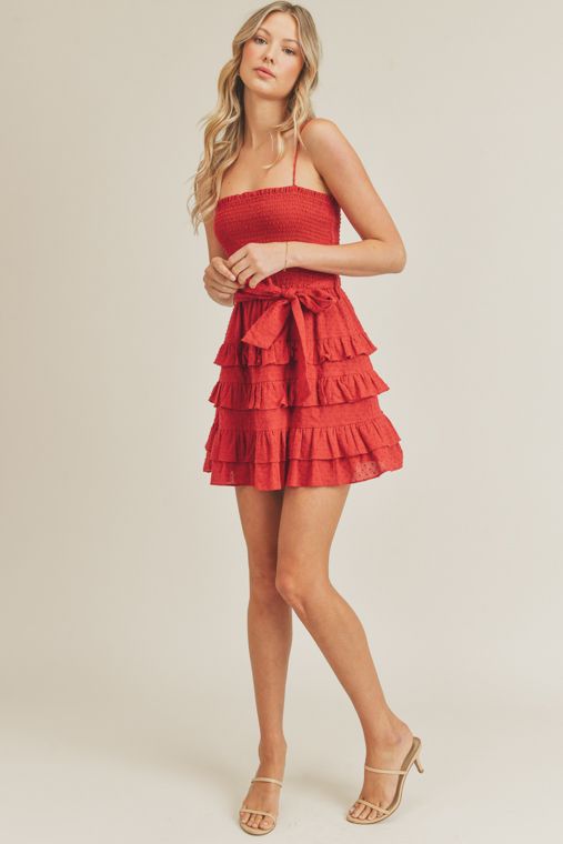 Barbecue Party Ruffle Dress