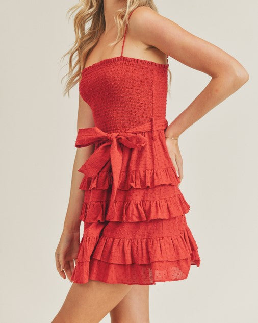 Barbecue Party Ruffle Dress