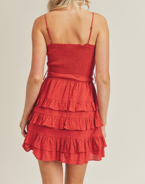Barbecue Party Ruffle Dress
