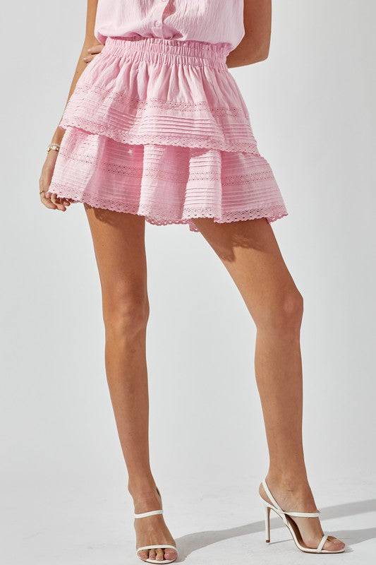 Ruffle Lace Skirt - Isla Boutique
