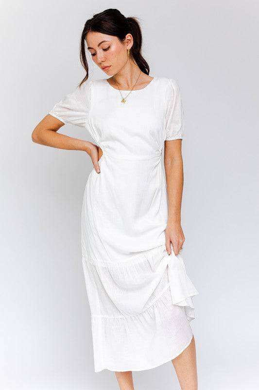 Sophie Cutout Midi Dress - Isla Boutique