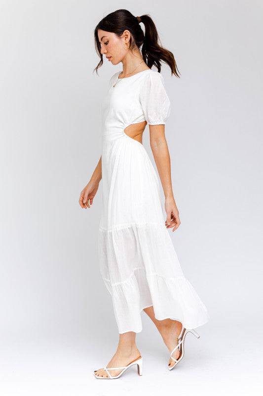Sophie Cutout Midi Dress - Isla Boutique