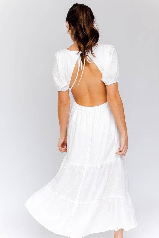 Sophie Cutout Midi Dress - Isla Boutique