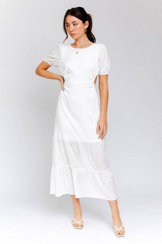 Sophie Cutout Midi Dress - Isla Boutique